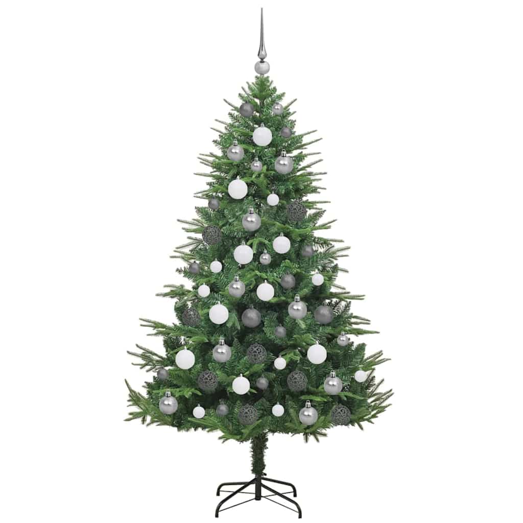 Artificial Pre-lit Kerstboom met Ballenset Groen 180 cm