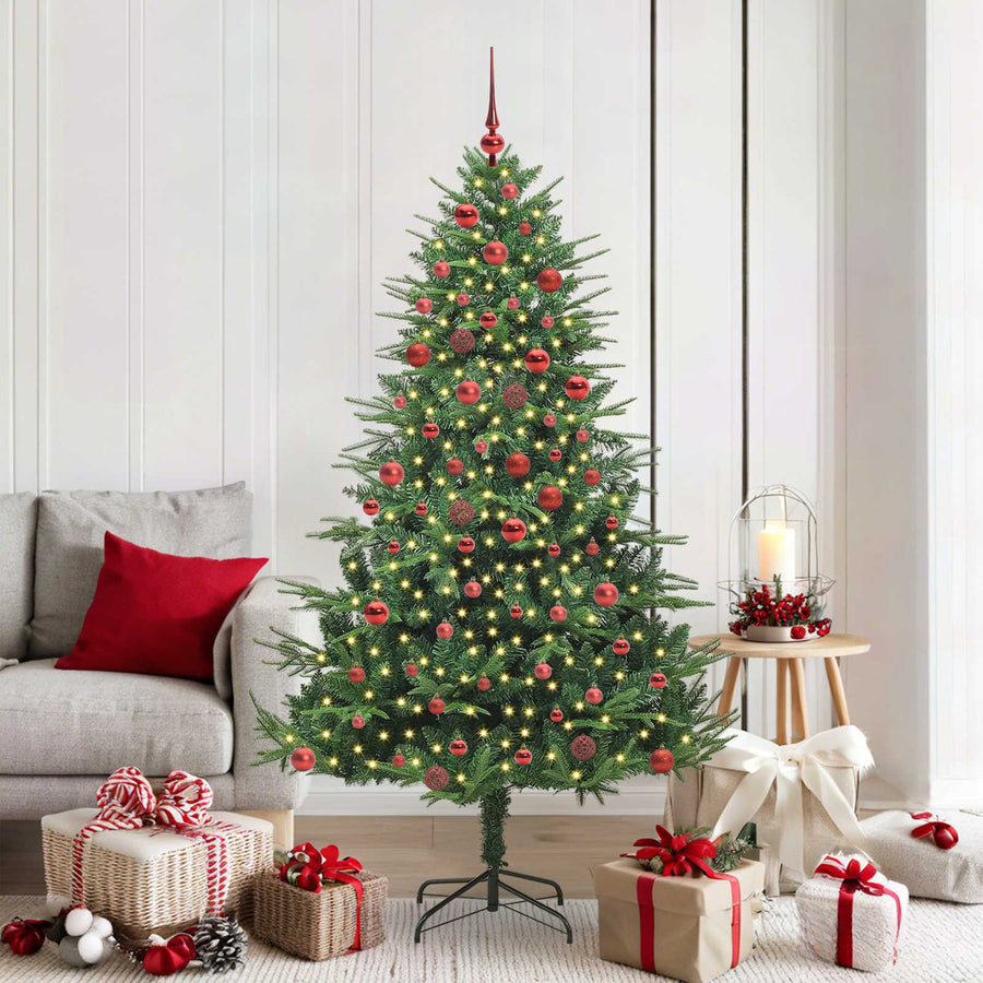 Artificial Pre-Lit Kerstboom Met Ballenset 180 Cm 180 x 110 cm