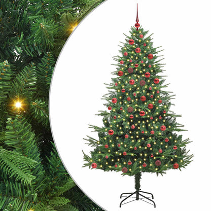 Artificial Pre-Lit Kerstboom Met Ballenset 180 Cm 180 x 110 cm