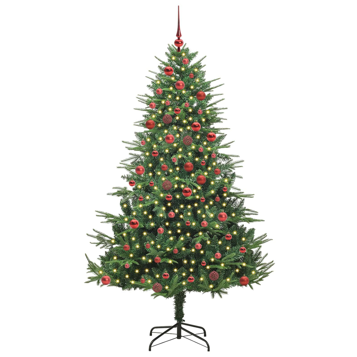 Artificial Pre-Lit Kerstboom Met Ballenset 180 Cm 180 x 110 cm