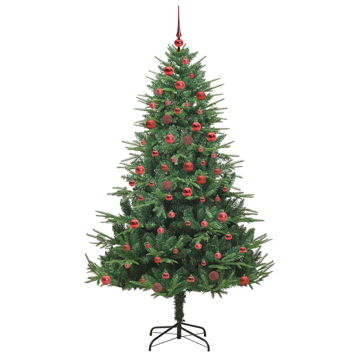 Artificial Pre-Lit Kerstboom Met Ballenset 180 Cm 180 x 110 cm