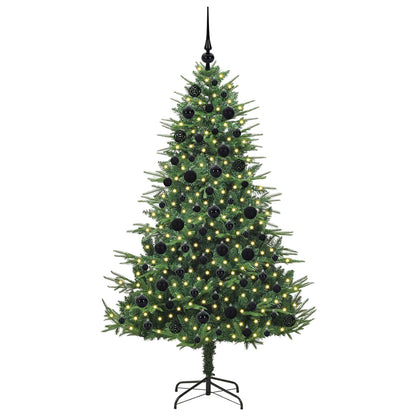 Artificial Pre-lit Kerstboom met Ballenset Groen 180 cm