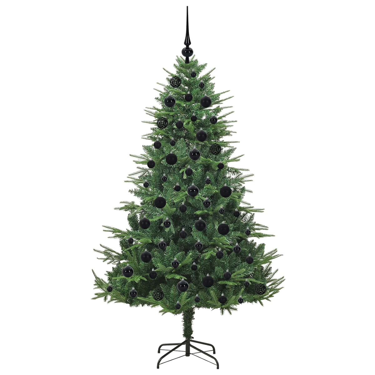 Artificial Pre-lit Kerstboom met Ballenset Groen 180 cm