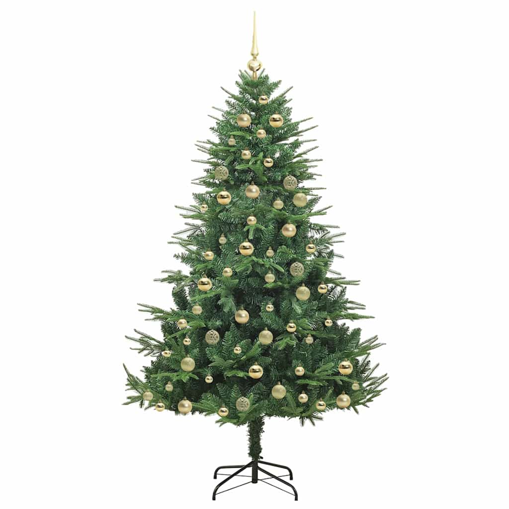 Artificial Pre-lit Kerstboom met Ballenset Groen 180 cm