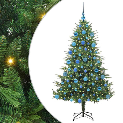 Artificial Pre-lit Kerstboom met Ballenset Groen 180 cm