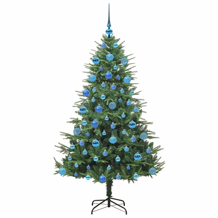 Artificial Pre-lit Kerstboom met Ballenset Groen 180 cm