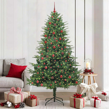 Artificial Pre-lit Kerstboom met Ballenset Groen 210 cm