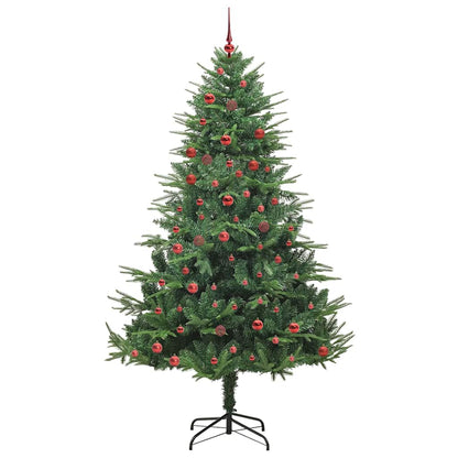 Artificial Pre-lit Kerstboom met Ballenset Groen 210 cm