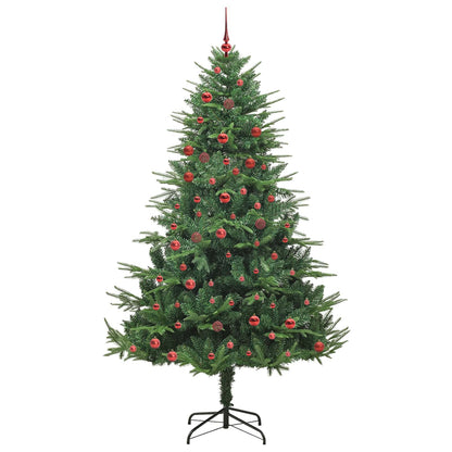 Artificial Pre-lit Kerstboom met Ballenset Groen 210 cm