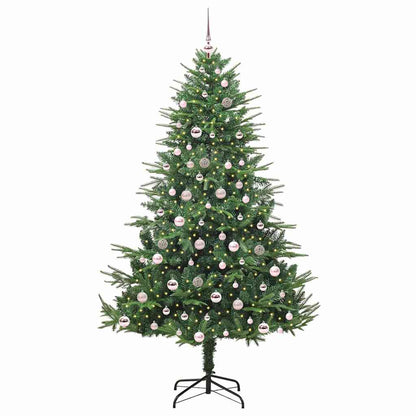 Artificial Pre-lit Kerstboom met Ballenset Groen 210 cm