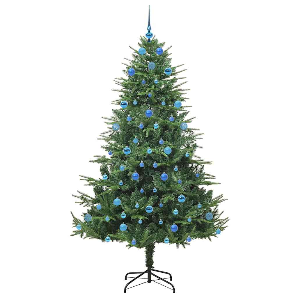 Artificial Pre-lit Kerstboom met Ballenset Groen 210 cm