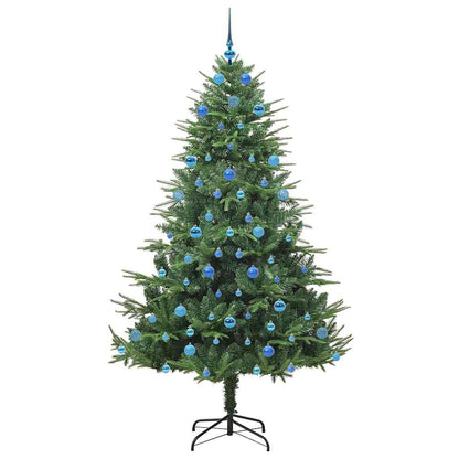 Artificial Pre-lit Kerstboom met Ballenset Groen 210 cm