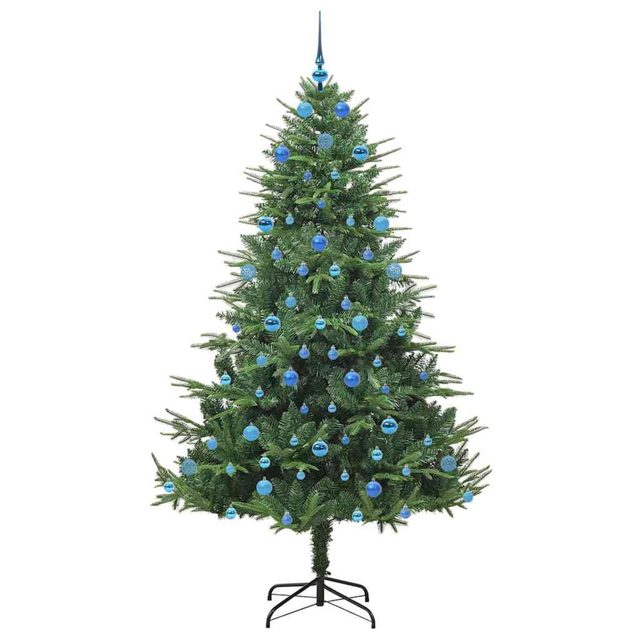 Artificial Pre-lit Kerstboom met Ballenset Groen 210 cm