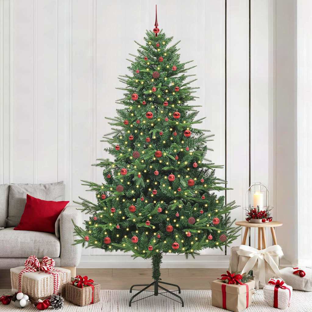 Artificial Pre-lit Kerstboom met Ballenset Groen 240 cm