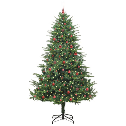 Artificial Pre-lit Kerstboom met Ballenset Groen 240 cm