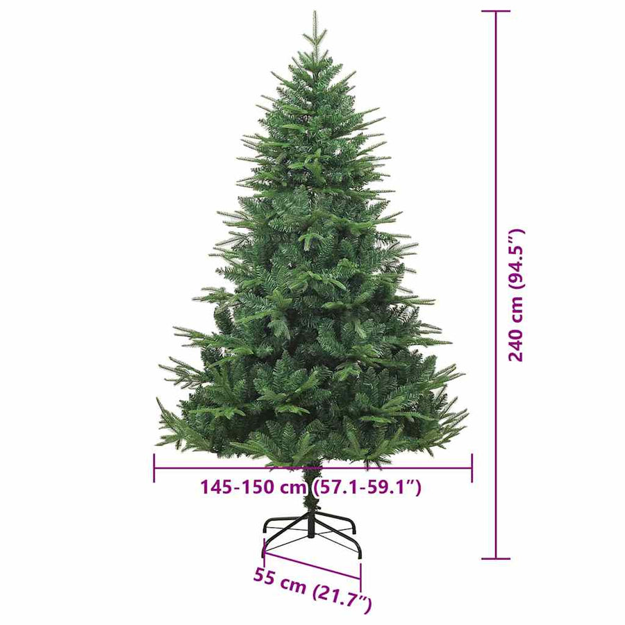 Artificial Pre-lit Kerstboom met Ballenset Groen 240 cm