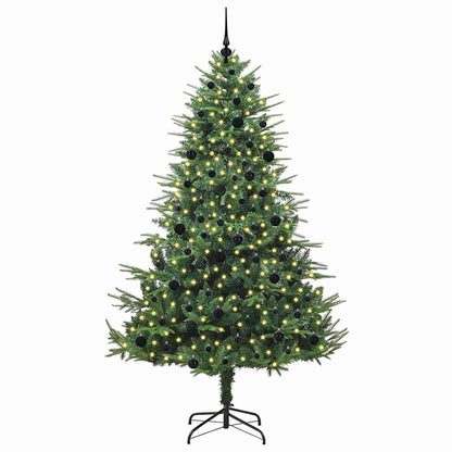 Artificial Pre-lit Kerstboom met Ballenset Groen 240 cm
