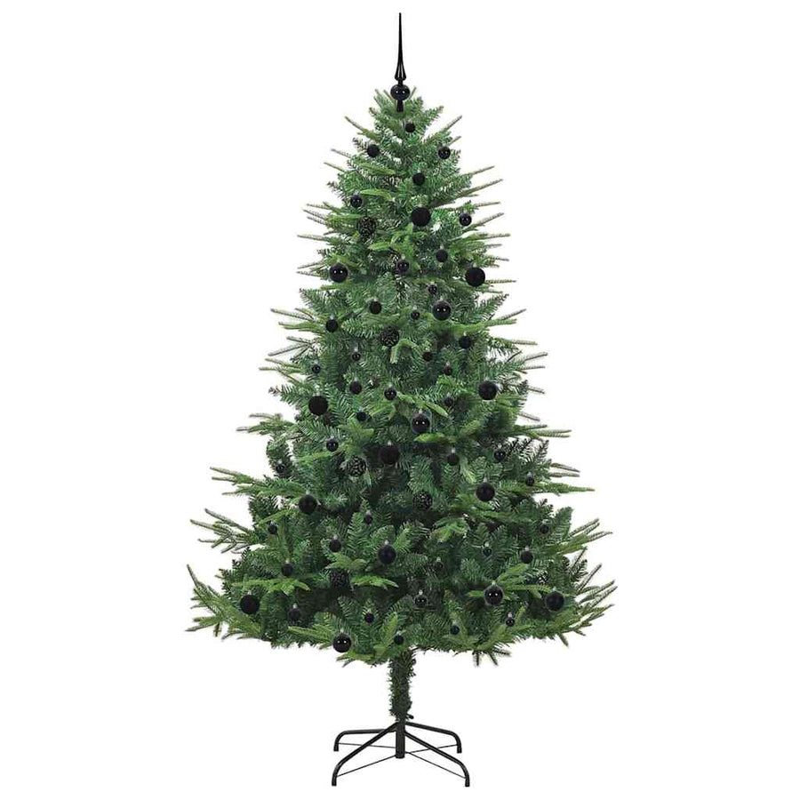 Artificial Pre-lit Kerstboom met Ballenset Groen 240 cm