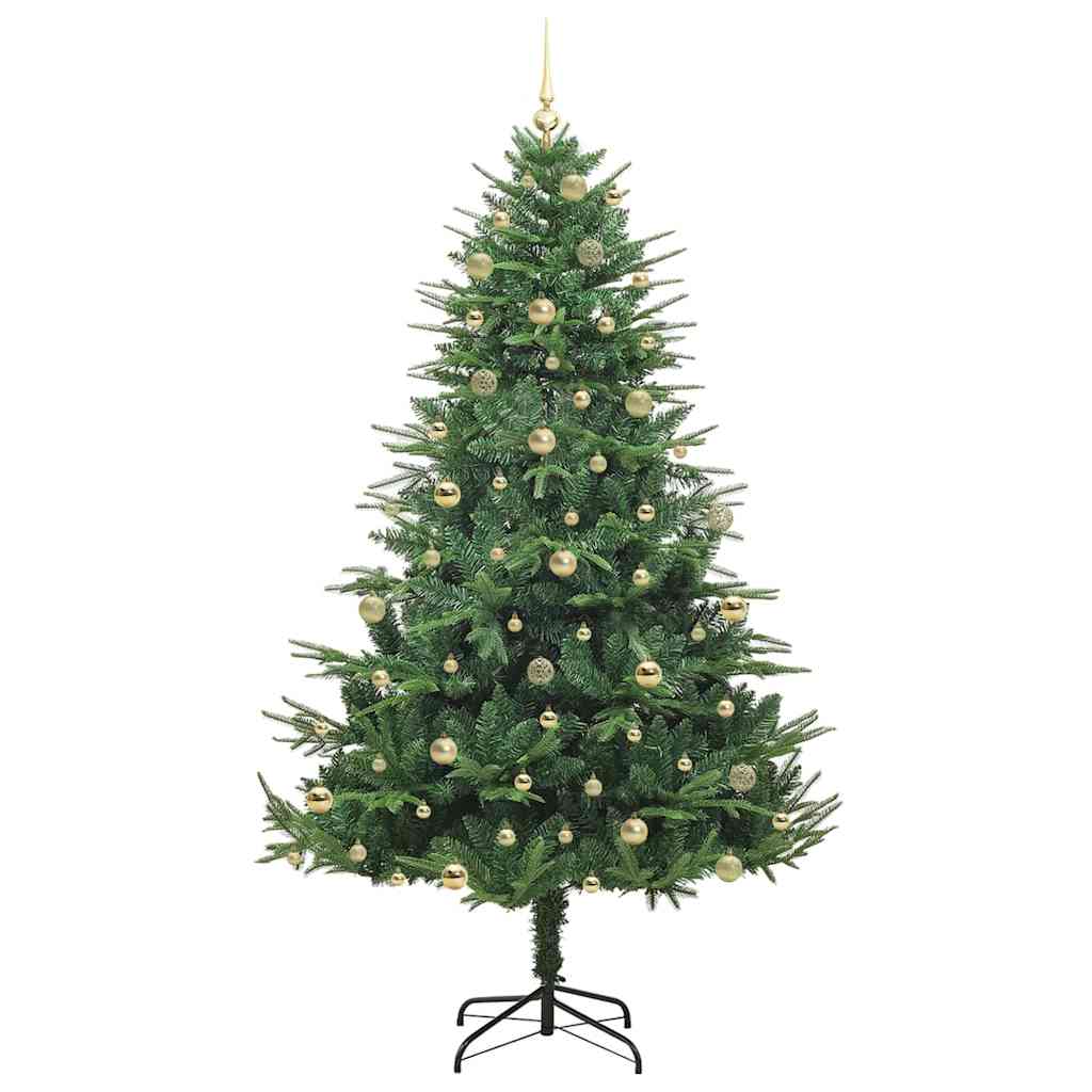 Artificial Pre-lit Kerstboom met Ballenset Groen 240 cm