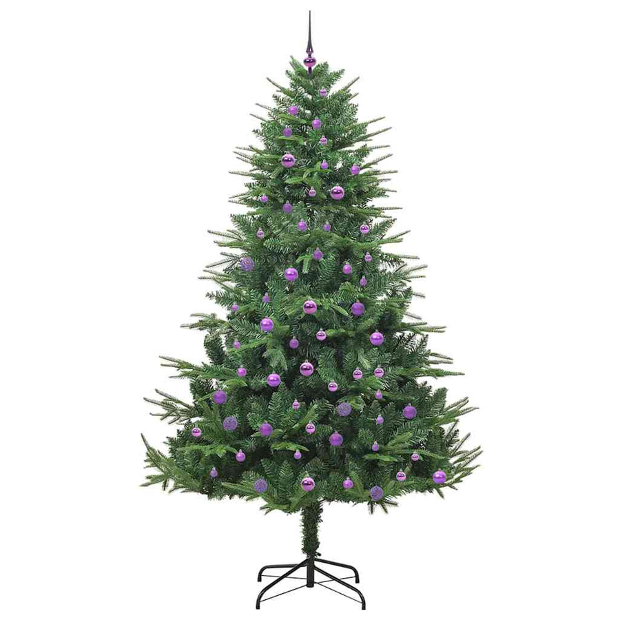Artificial Pre-lit Kerstboom met Ballenset Groen 240 cm