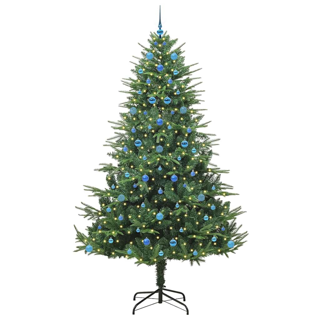 Artificial Pre-lit Kerstboom met Ballenset Groen 240 cm