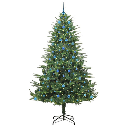 Artificial Pre-lit Kerstboom met Ballenset Groen 240 cm