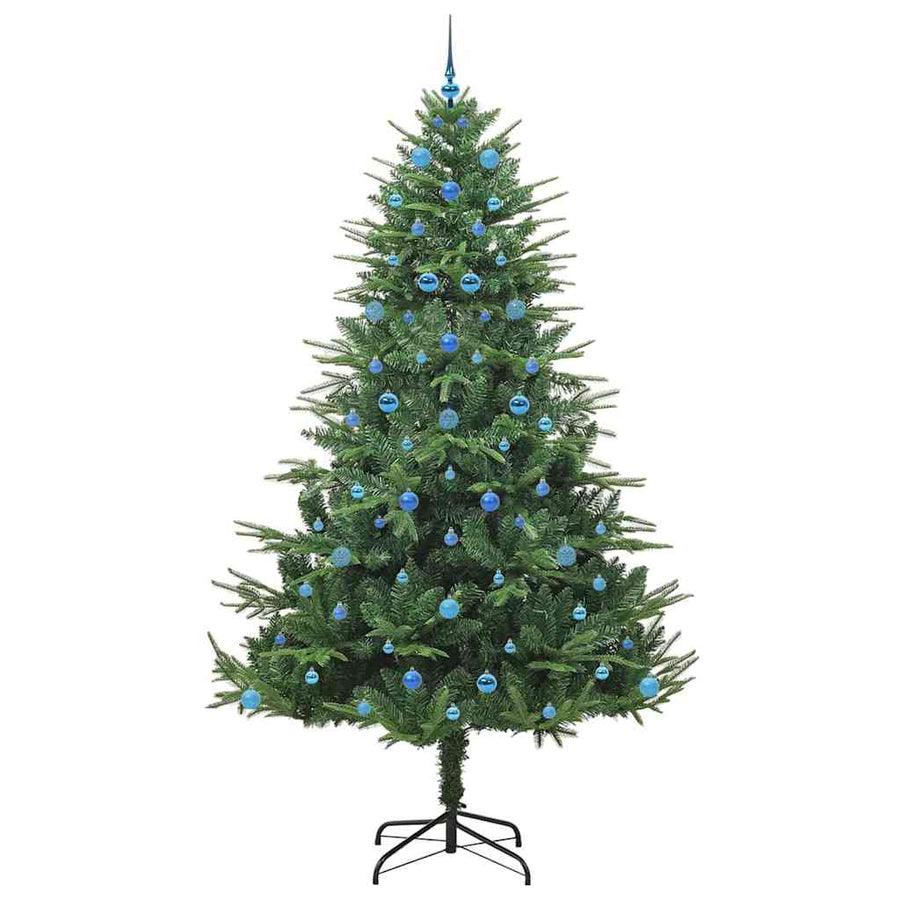 Artificial Pre-lit Kerstboom met Ballenset Groen 240 cm