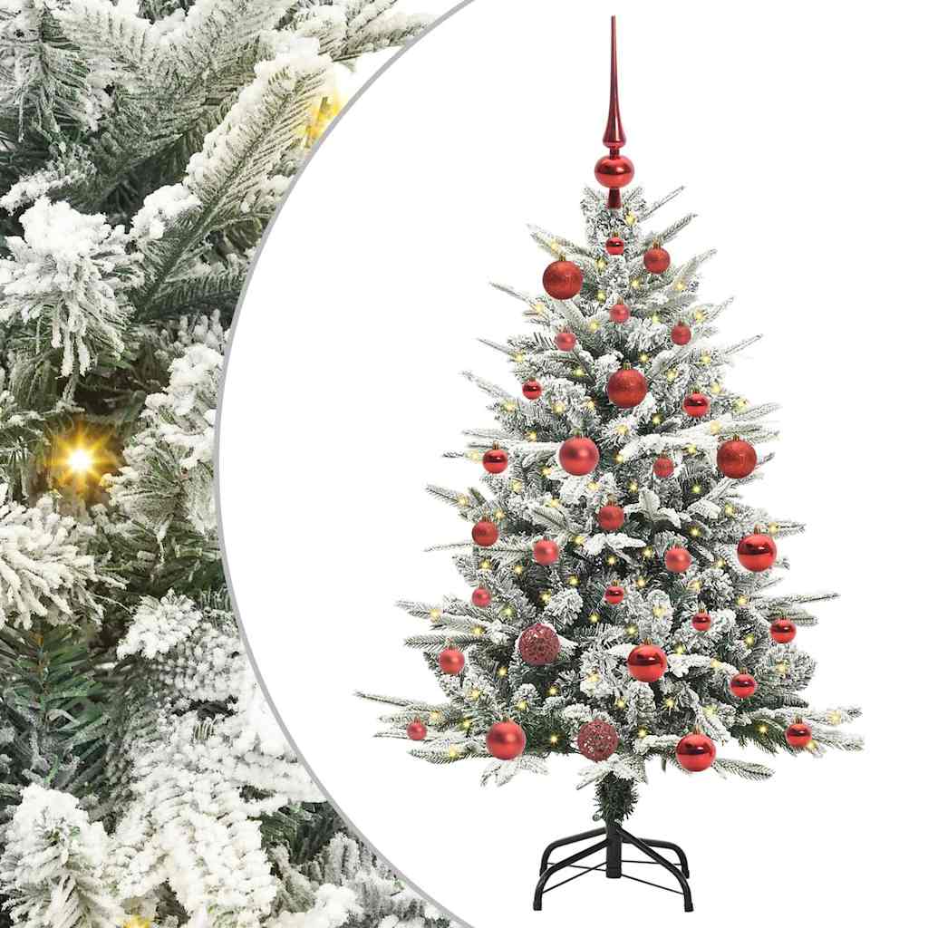 Artificial Pre-lit Kerstboom met Ballenset Groen 120 cm