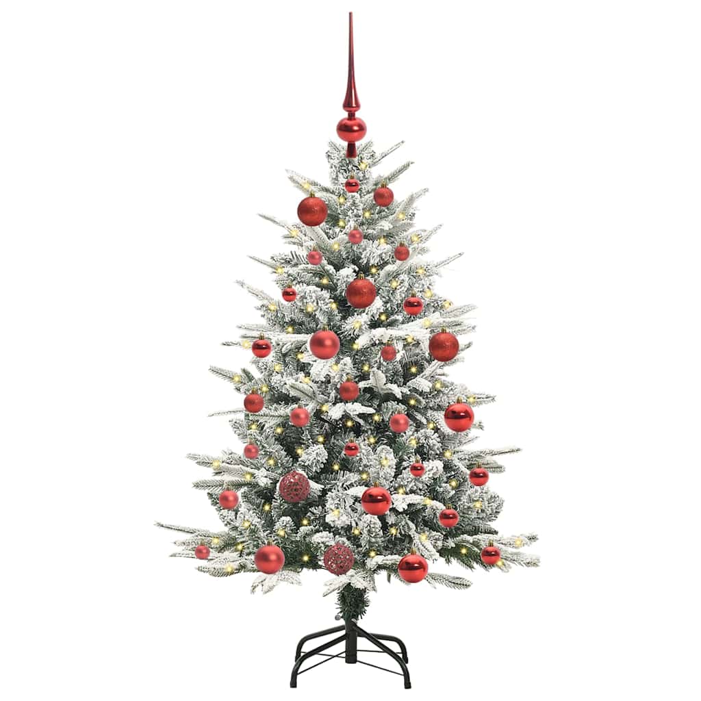 Artificial Pre-lit Kerstboom met Ballenset Groen 120 cm