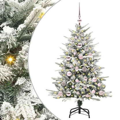 Artificial Pre-lit Kerstboom met Ballenset Groen 120 cm