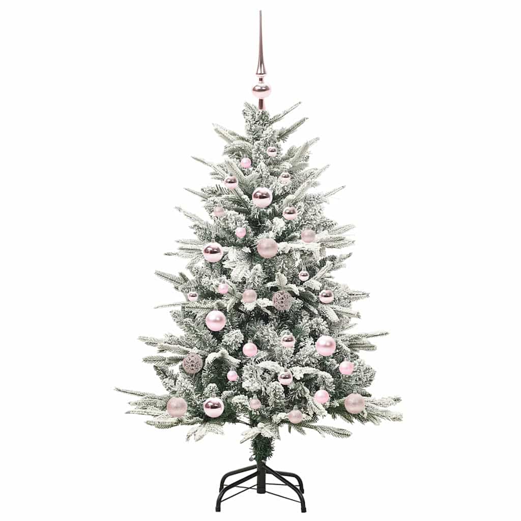 Artificial Pre-lit Kerstboom met Ballenset Groen 120 cm