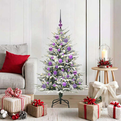 Artificial Pre-lit Kerstboom met Ballenset Groen 120 cm