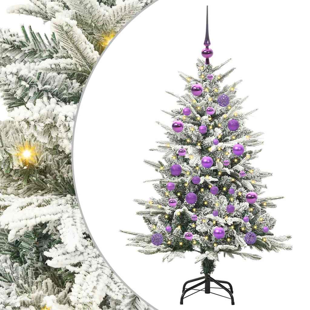 Artificial Pre-lit Kerstboom met Ballenset Groen 120 cm