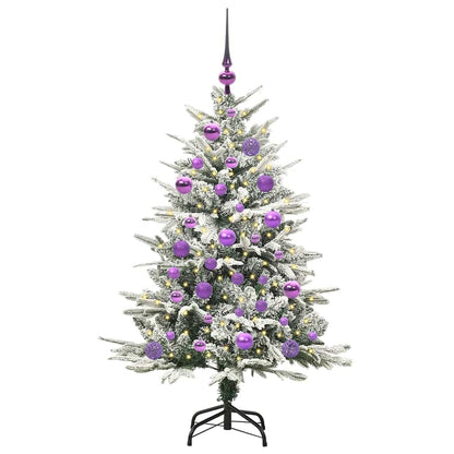 Artificial Pre-lit Kerstboom met Ballenset Groen 120 cm
