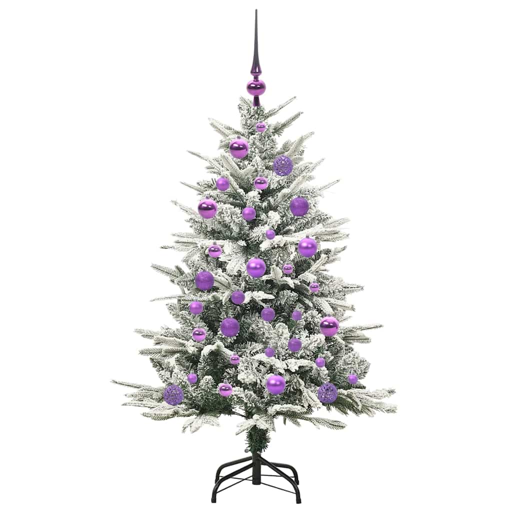 Artificial Pre-lit Kerstboom met Ballenset Groen 120 cm