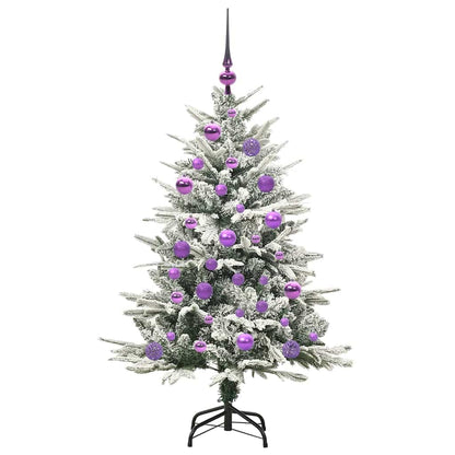 Artificial Pre-lit Kerstboom met Ballenset Groen 120 cm