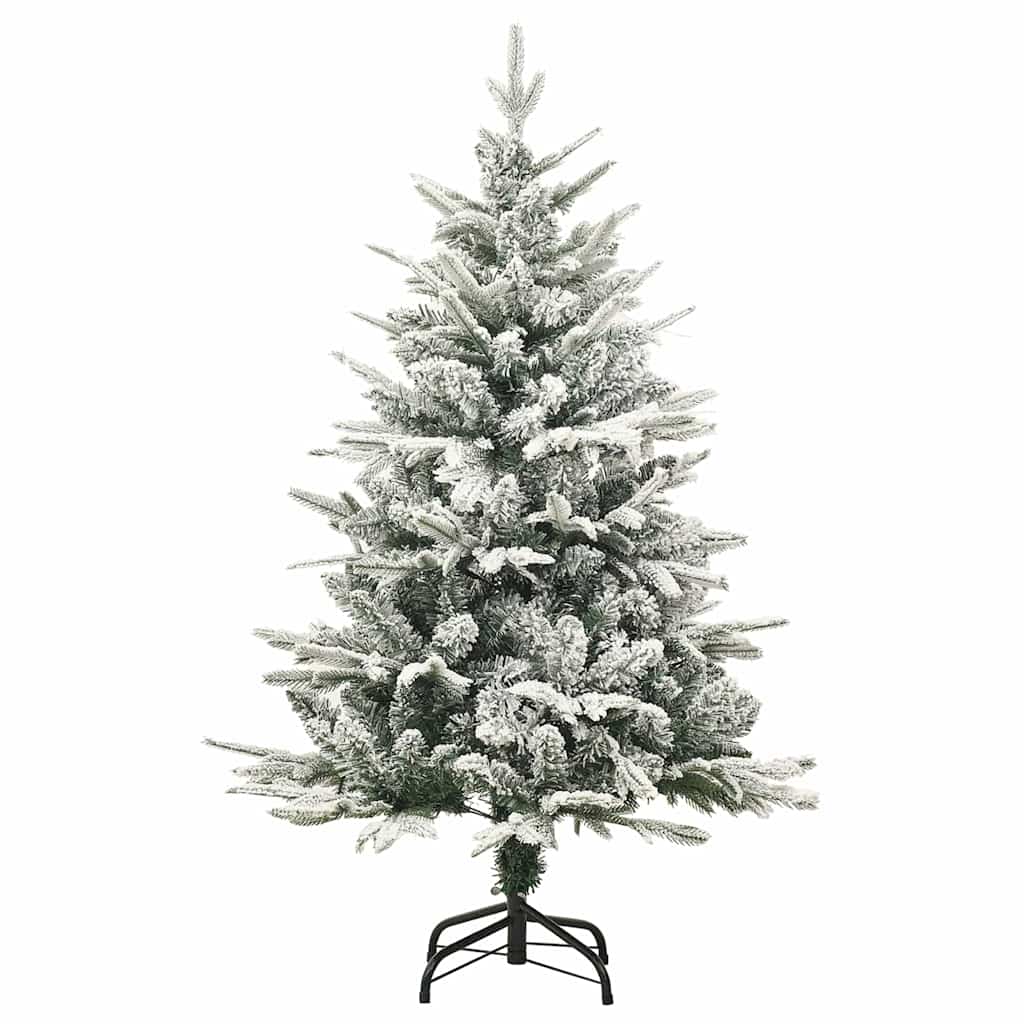 Kunstmatige Vorstverlichte Kerstboom met Bal Set Groen 120 cm