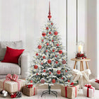 Artificial Pre-lit Christmas Tree with Bauble Set Green 150 cm
