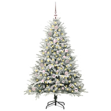 Kunstkerstboom met verlichting en ballenset Groen 150 cm