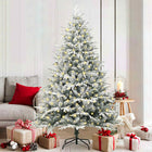 Artificial Christmas Tree with Lights Green 180 cm PVC and PE