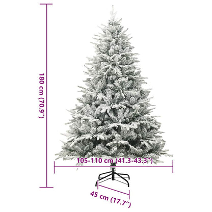 Kunstmatig Voorverlicht Kerstboom Groen 180 cm PVC en PE
