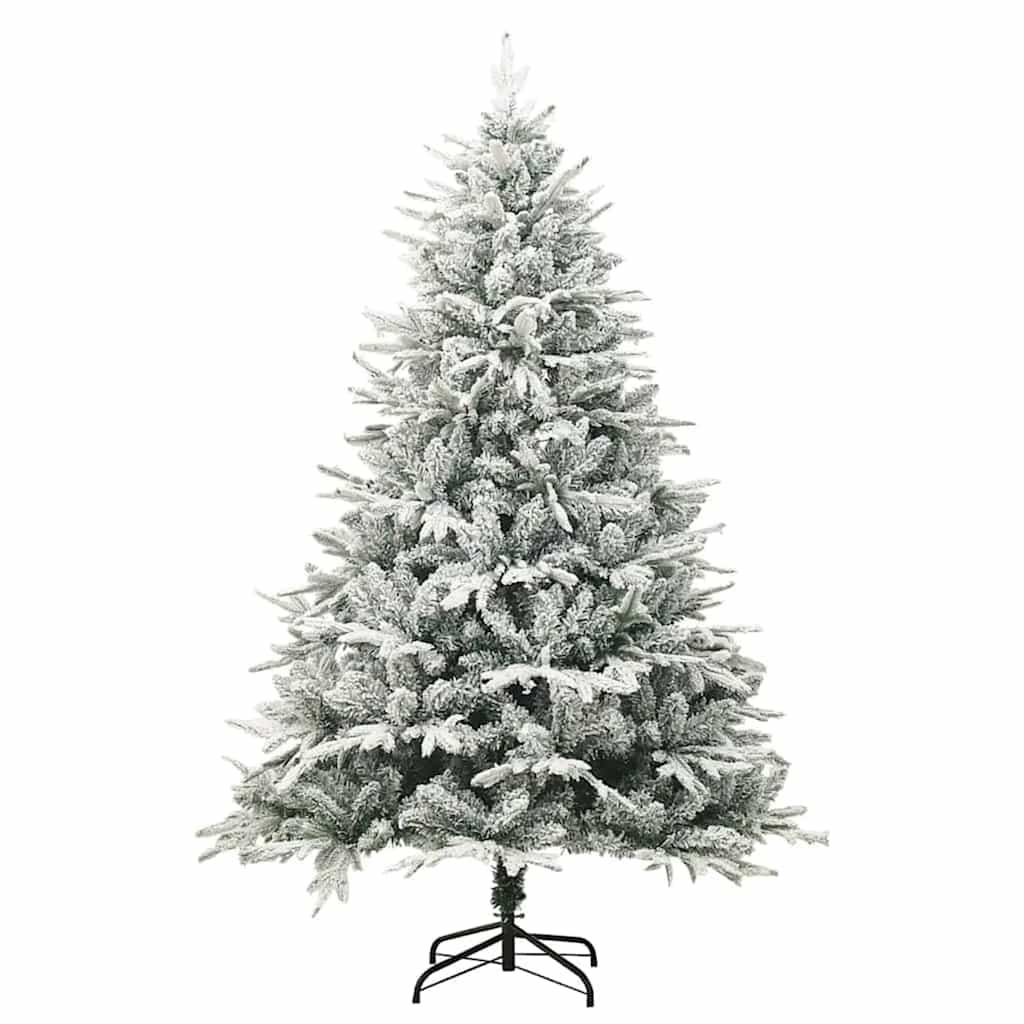 Kunstmatige Vorstverlichte Kerstboom met Bal Set Groen 180 cm