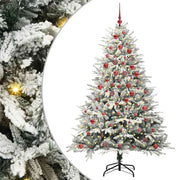 Kunstkerstboom groen 180 cm met LED en ballen