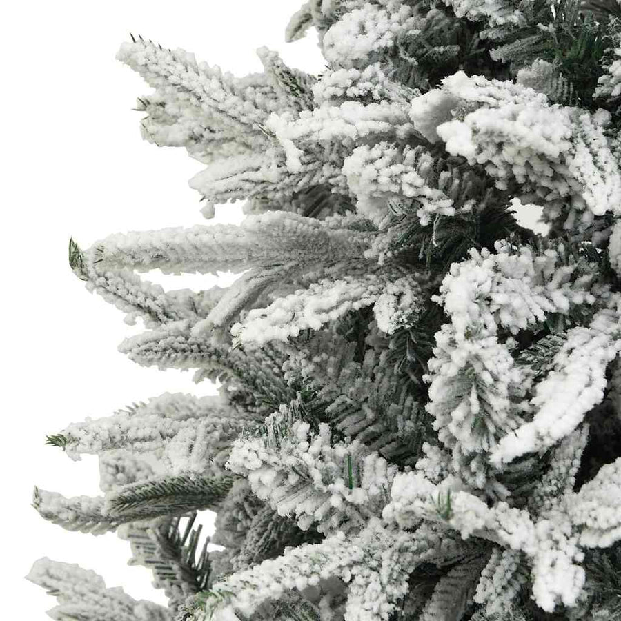 Kunstmatige Vorstverlichte Kerstboom met Bal Set Groen 180 cm