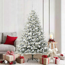 Kunstmatige Vorstverlichte Kerstboom met Bal Set Groen 180 cm