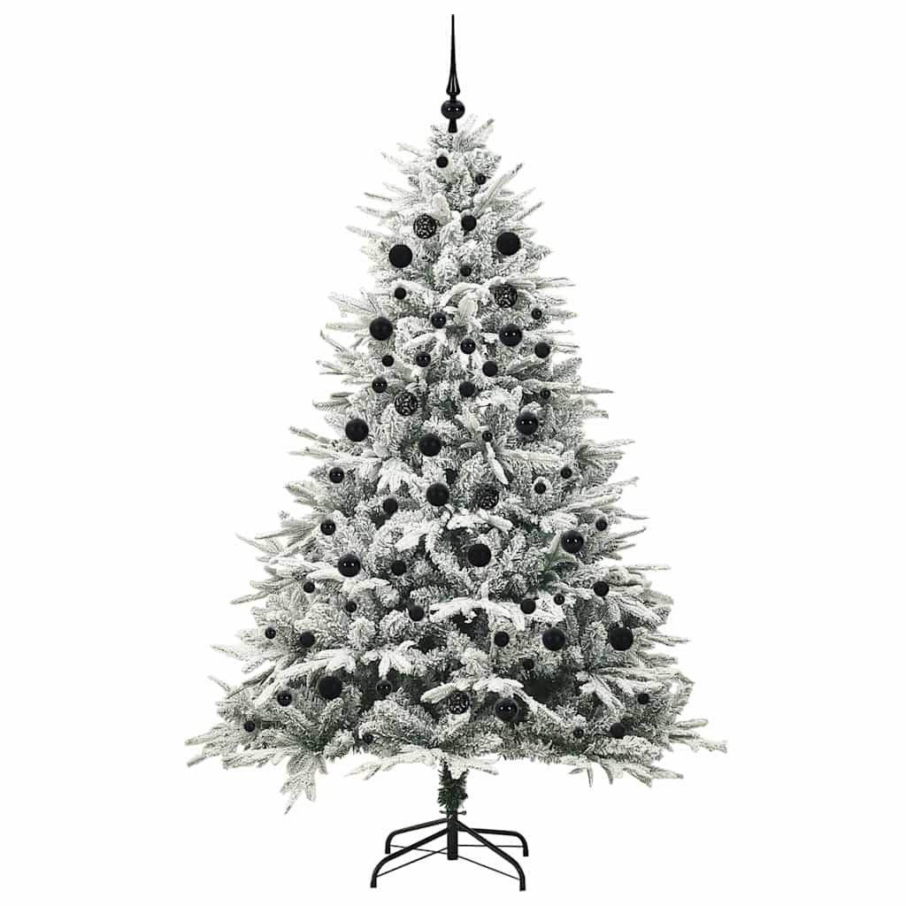 Artificial Pre-lit Kerstboom met Ballenset Groen 210 cm