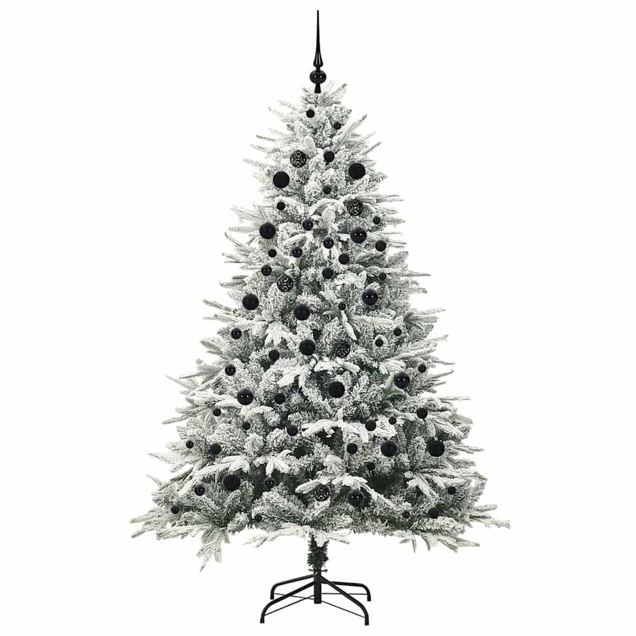Artificial Pre-lit Kerstboom met Ballenset Groen 210 cm