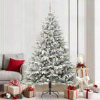 Kunstkerstboom groen 210 cm met ballenset en 300 LEDs