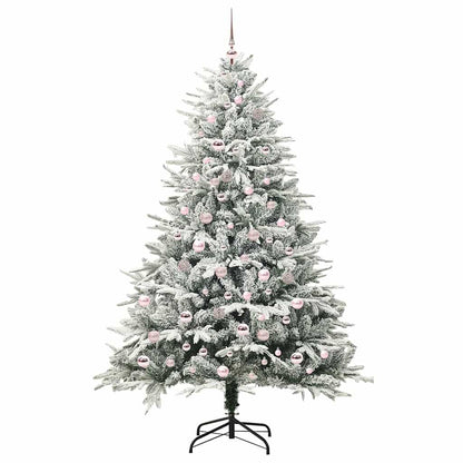 Artificial Pre-lit Kerstboom met Ballenset Groen 210 cm