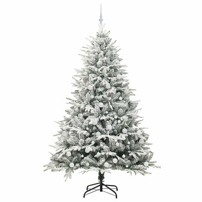 Artificial Pre-lit Kerstboom met Ballenset Groen 210 cm